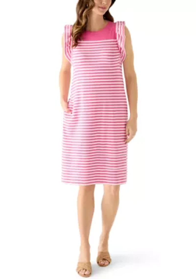 Women's Flutter Sleeve Knit Shift Dress