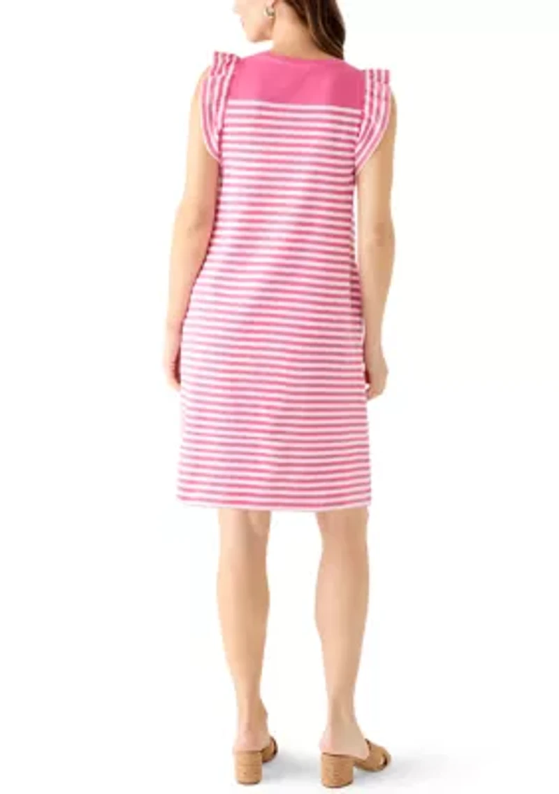 Women's Flutter Sleeve Knit Shift Dress