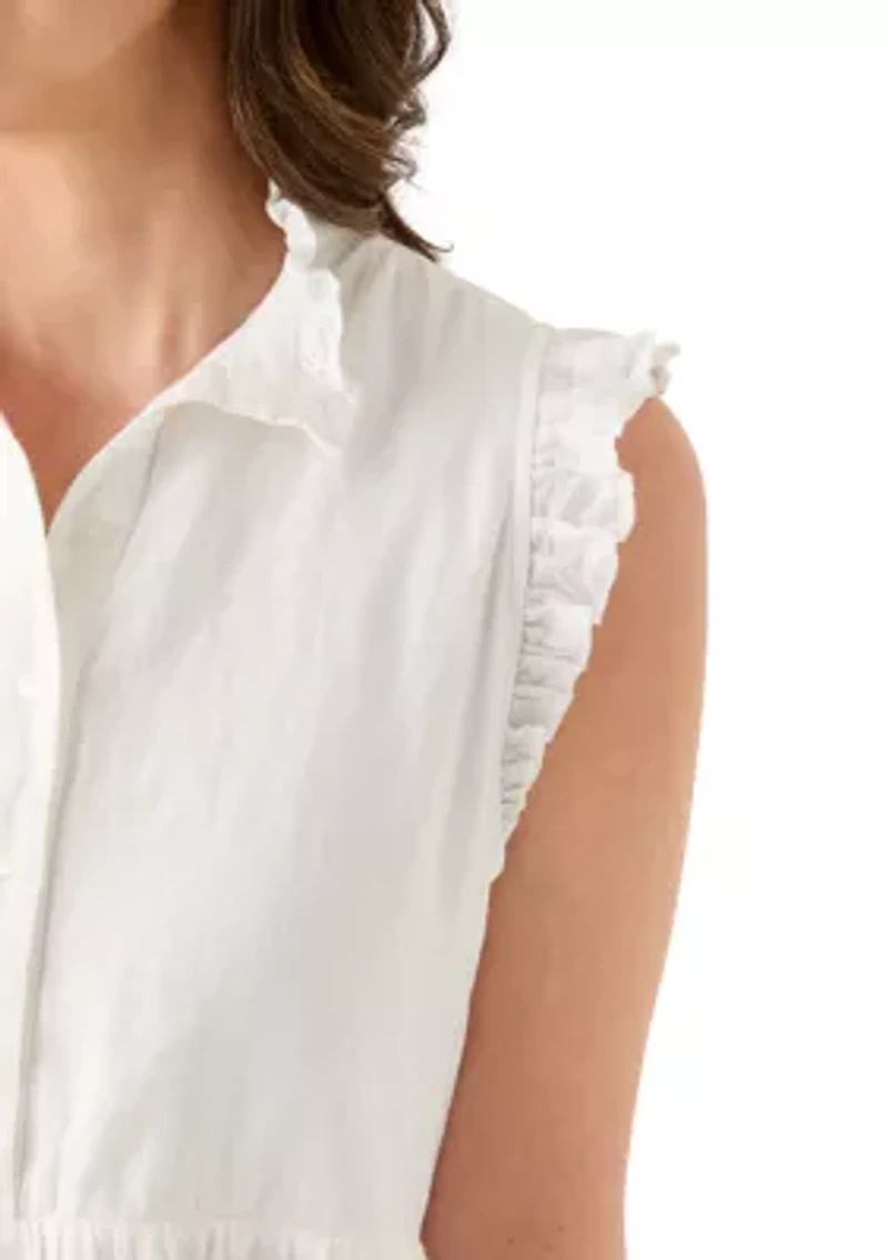 Women's Sleeveless Ruffle Tier Midi Dress