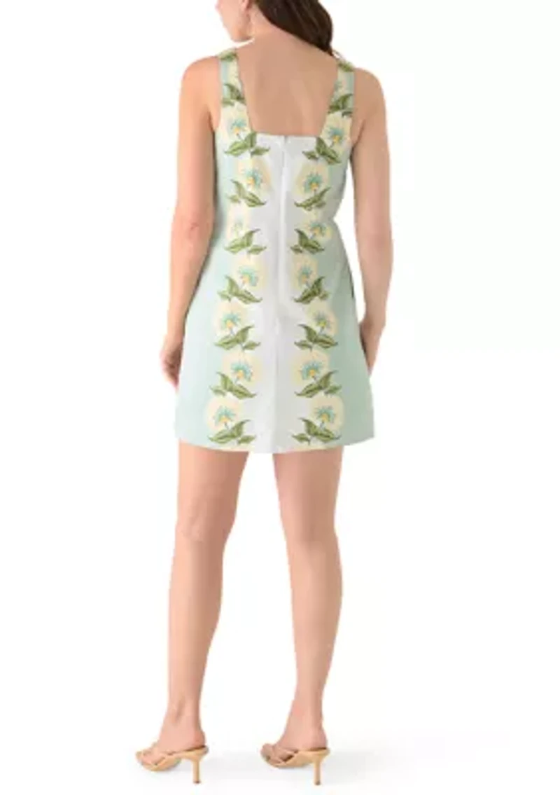 Women's Sleeveless Square Neck Mini Dress