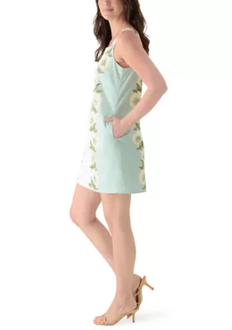 Women's Sleeveless Square Neck Mini Dress