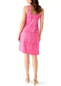 Women's Sleeveless Square Neck Mini Dress