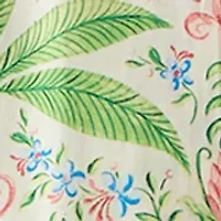 Women's Sleeveless Frill Print Midi Dress