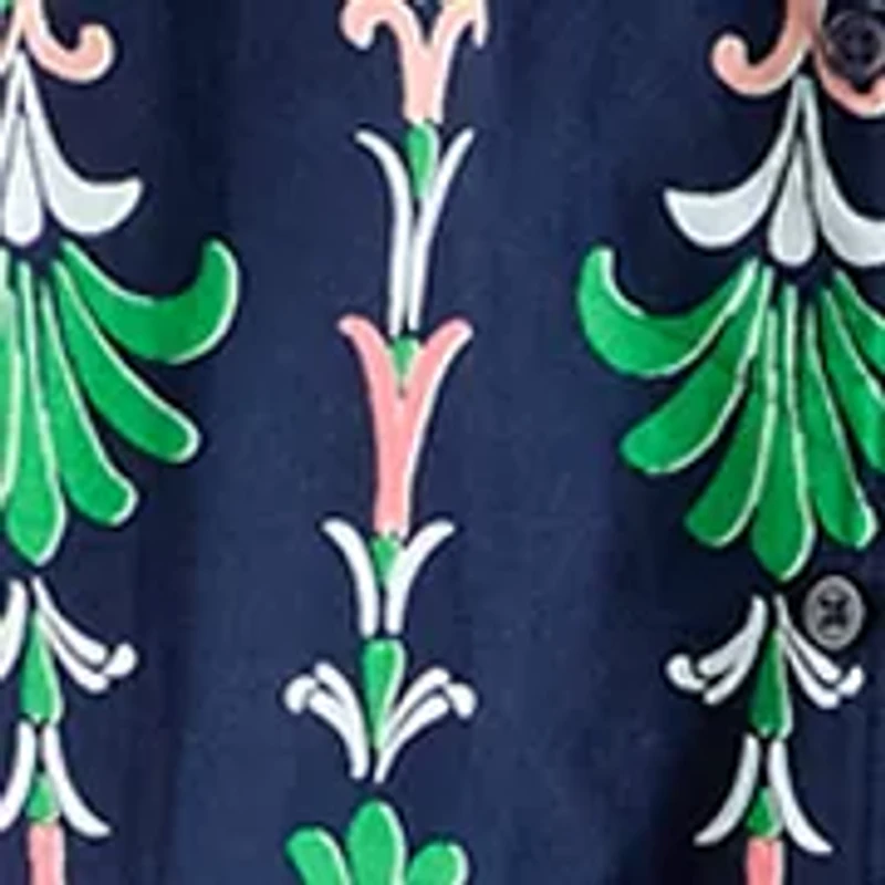 Women's Sleeveless Print Ruffle Dress