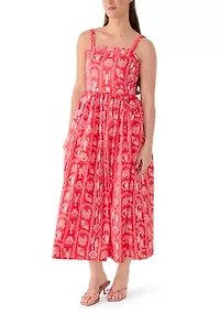 Women's Sleeveless Print Maxi Dress