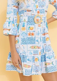 Sewing Down South x Crown & Ivy™ Sail 3/4 Sleeve Mini Dress with Belt