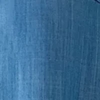 Women's Short Sleeve Chambray Midi Dress