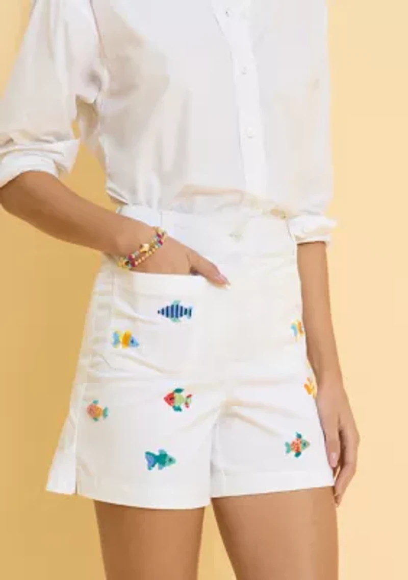 Sewing Down South x Crown & Ivy™ Marline 5" Beaded Shorts