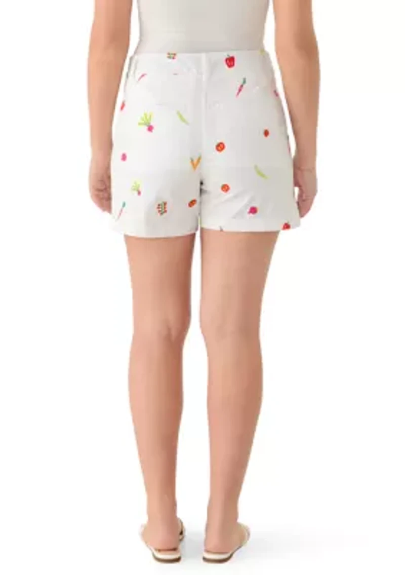 Women's Embroidered Shorts