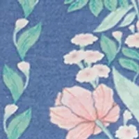 Women's Short Sleeve Printed Ruffle Tee