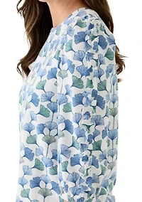 Women's 3/4 Rouched Sleeve Top