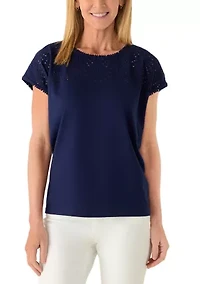 Women's Broderie T-Shirt