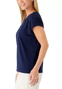 Women's Broderie T-Shirt