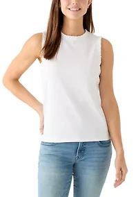 Women's Sleeveless Ruffle Tank Top