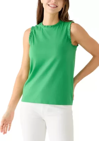 Women's Sleeveless Ruffle Tank Top