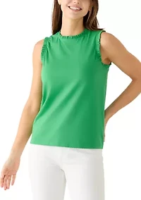 Women's Sleeveless Ruffle Tank Top