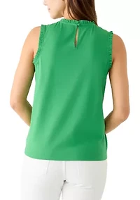 Women's Sleeveless Ruffle Tank Top
