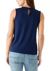 Women's Sleeveless Ruffle Tank Top