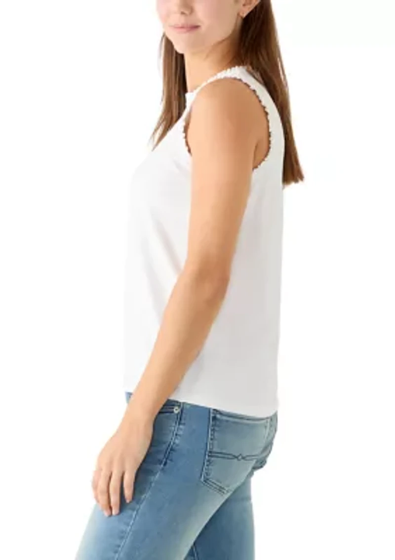 Women's Sleeveless Ruffle Tank Top