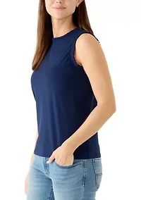 Women's Sleeveless Ruffle Tank Top