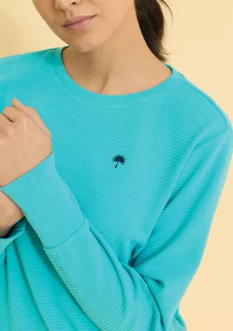 Sewing Down South x Crown & Ivy™ Dune Long Sleeve Ribbed Knit Pullover