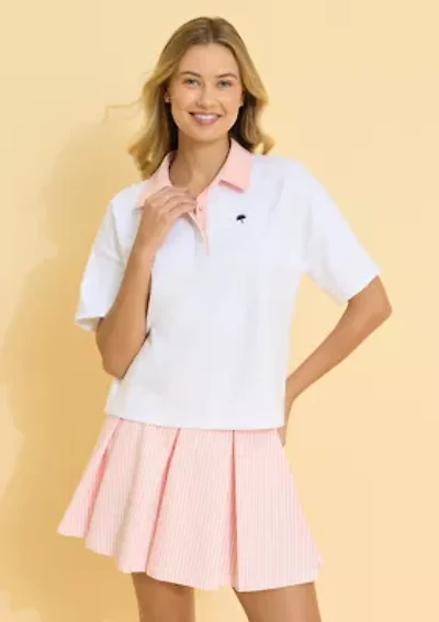 Sewing Down South x Crown & Ivy™ Southend Short Sleeve Boxy Rugby Polo