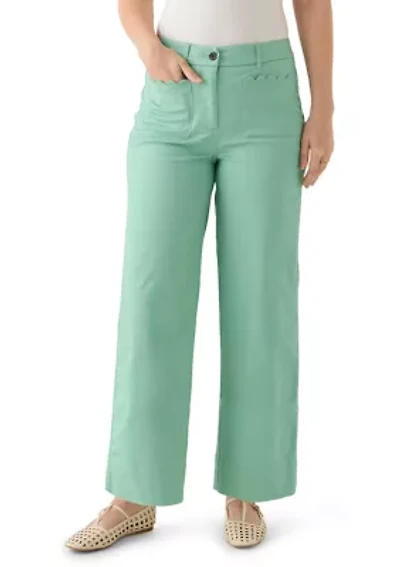 Women's Scallop Twill Pants