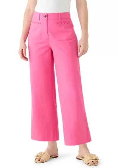 Women's Scallop Twill Pants