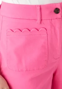 Women's Scallop Twill Pants