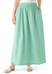 Women's Midi Embroidered Skirt