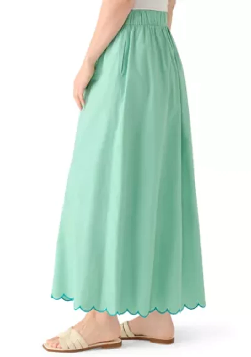 Women's Midi Embroidered Skirt