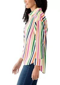 Women's Long Sleeve Popover Top