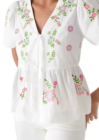 Women's Tie Front Top