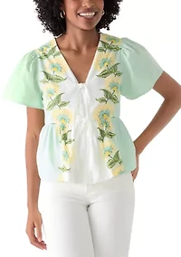 Women's Tie Front Top