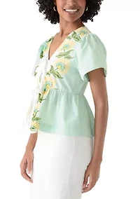 Women's Tie Front Top