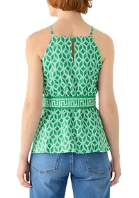 Women's Halter Belted Top