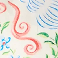 Women's Short Flutter Sleeve Poplin Top