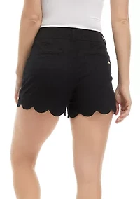 Petite Shelby Scalloped Shorts