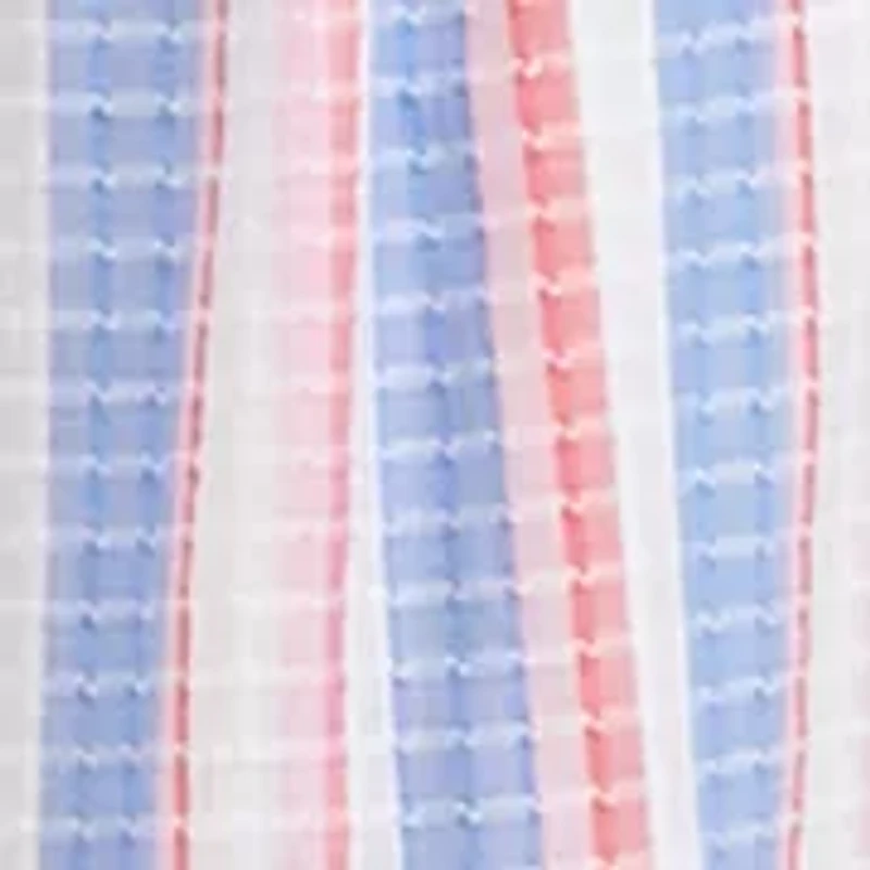 Petite Sleeveless Square Neck Striped Dress