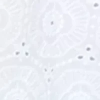 Petite Flutter Sleeve Eyelet Top