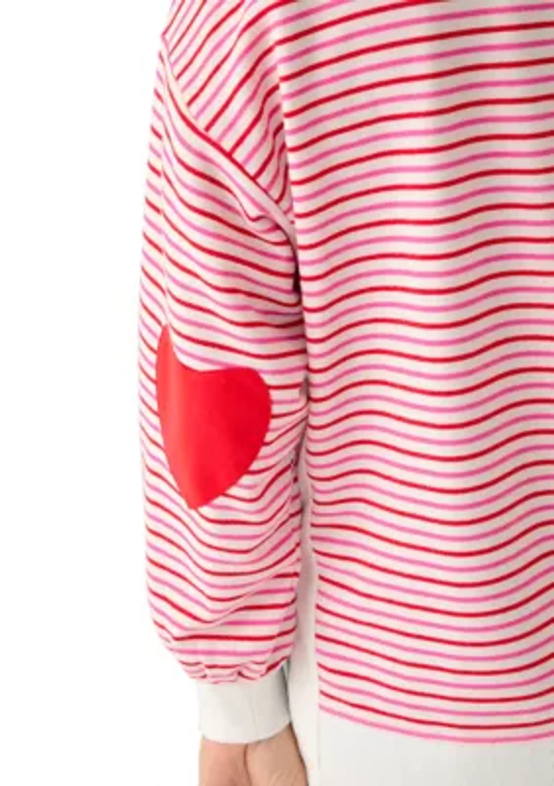 Petite Side Slit Sweeper Sweatshirt