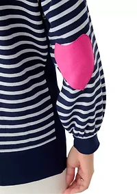 Petite Side Slit Sweeper Sweatshirt