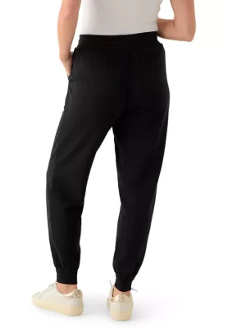 Petite Terry Jogger Solid Pants