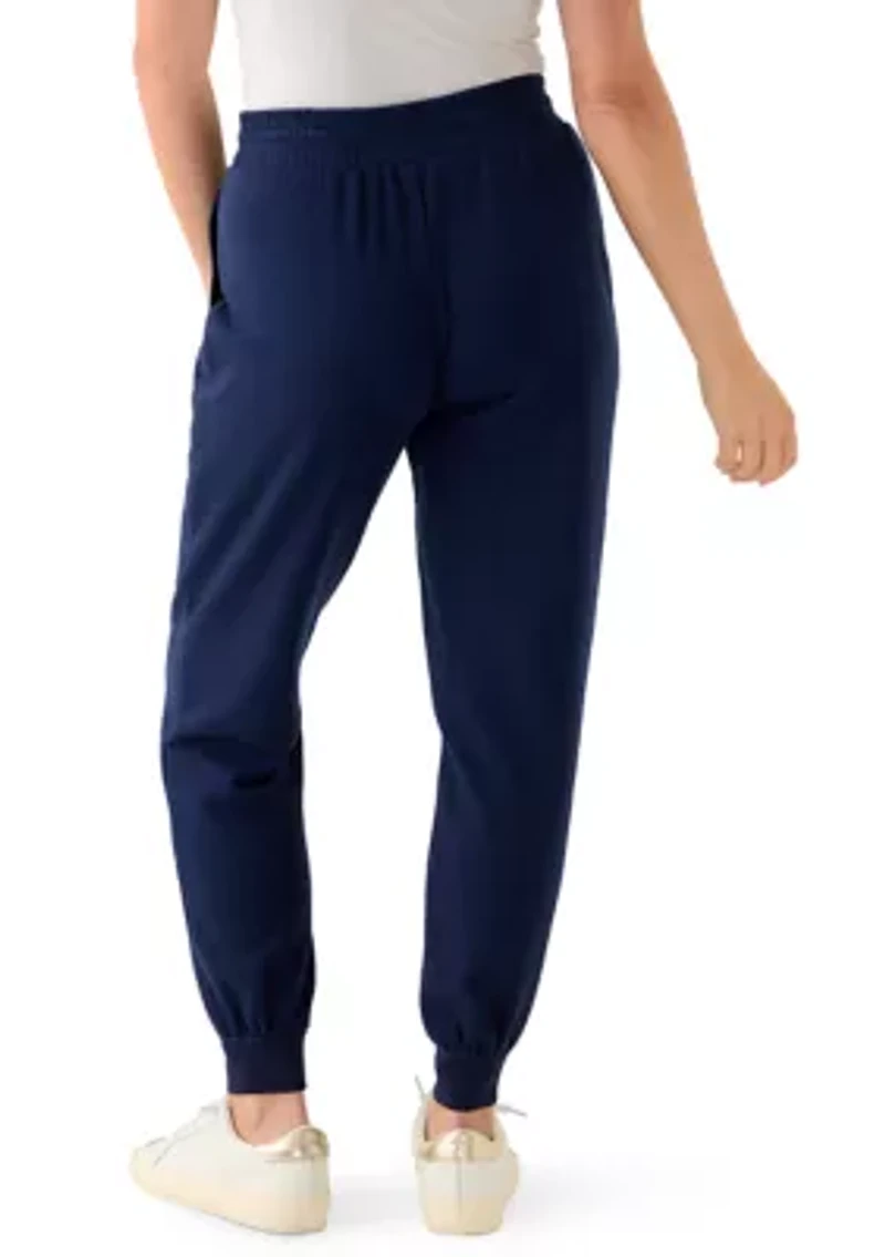 Petite Terry Jogger Solid Pants