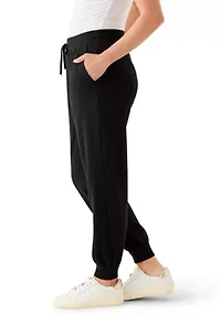 Petite Terry Jogger Solid Pants