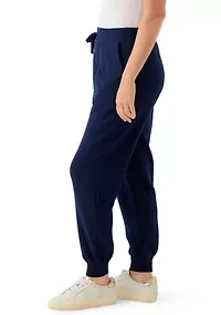 Petite Terry Jogger Solid Pants