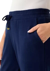 Petite Terry Jogger Solid Pants