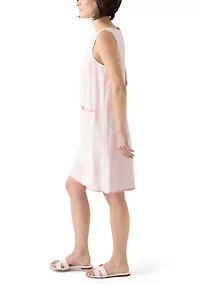 Petite Sleeveless Scallop Shift Dress