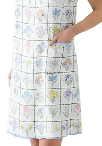 Petite Sleeveless Scallop Shift Dress