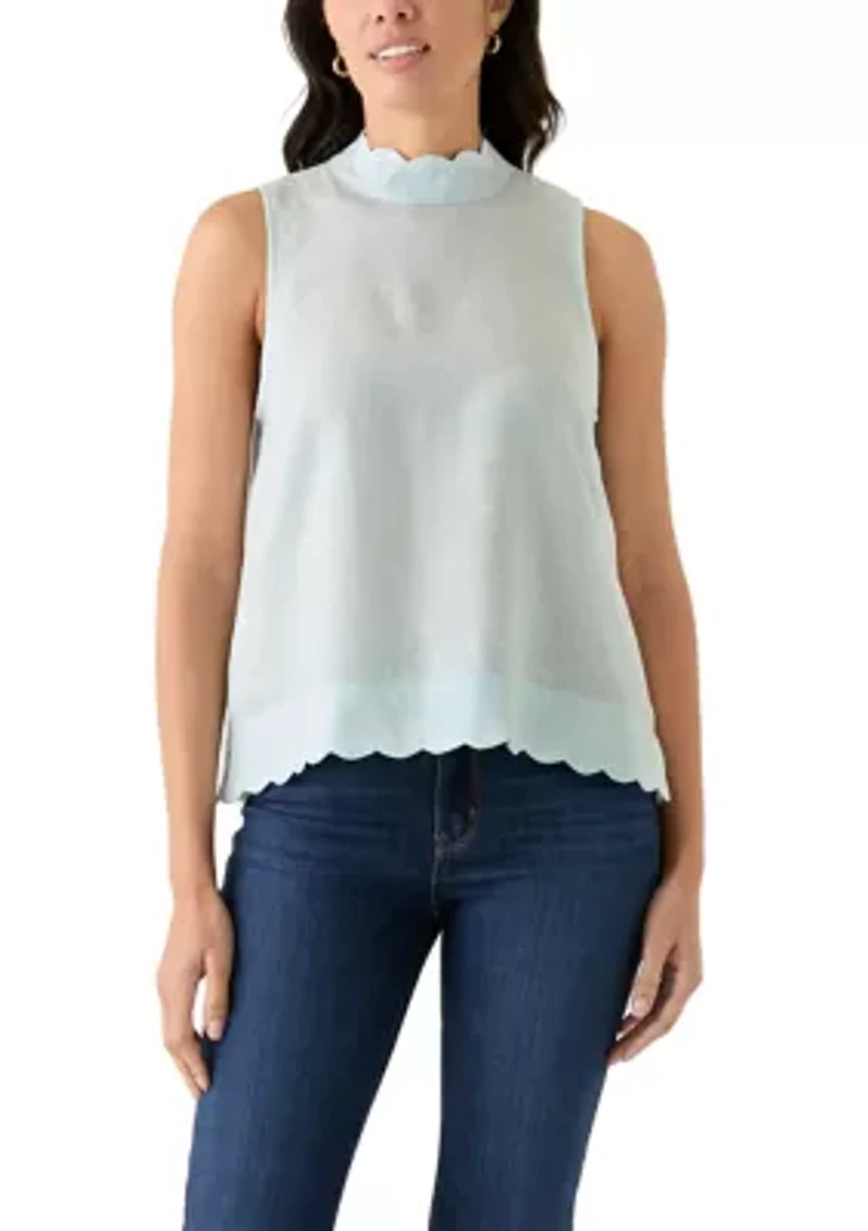 Petite Scallop Tank Top